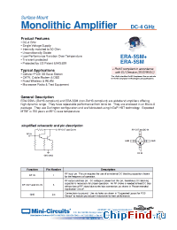 Datasheet ERA-5SM+ manufacturer Mini-Circuits